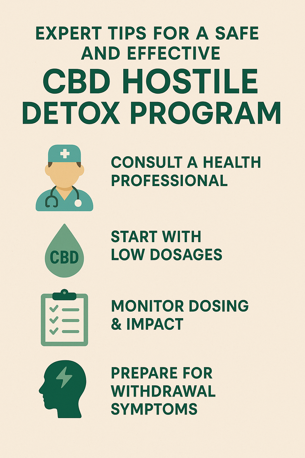 Read more about the article Expert Tips for a Safe and Effective CBD Hostile Detox Program