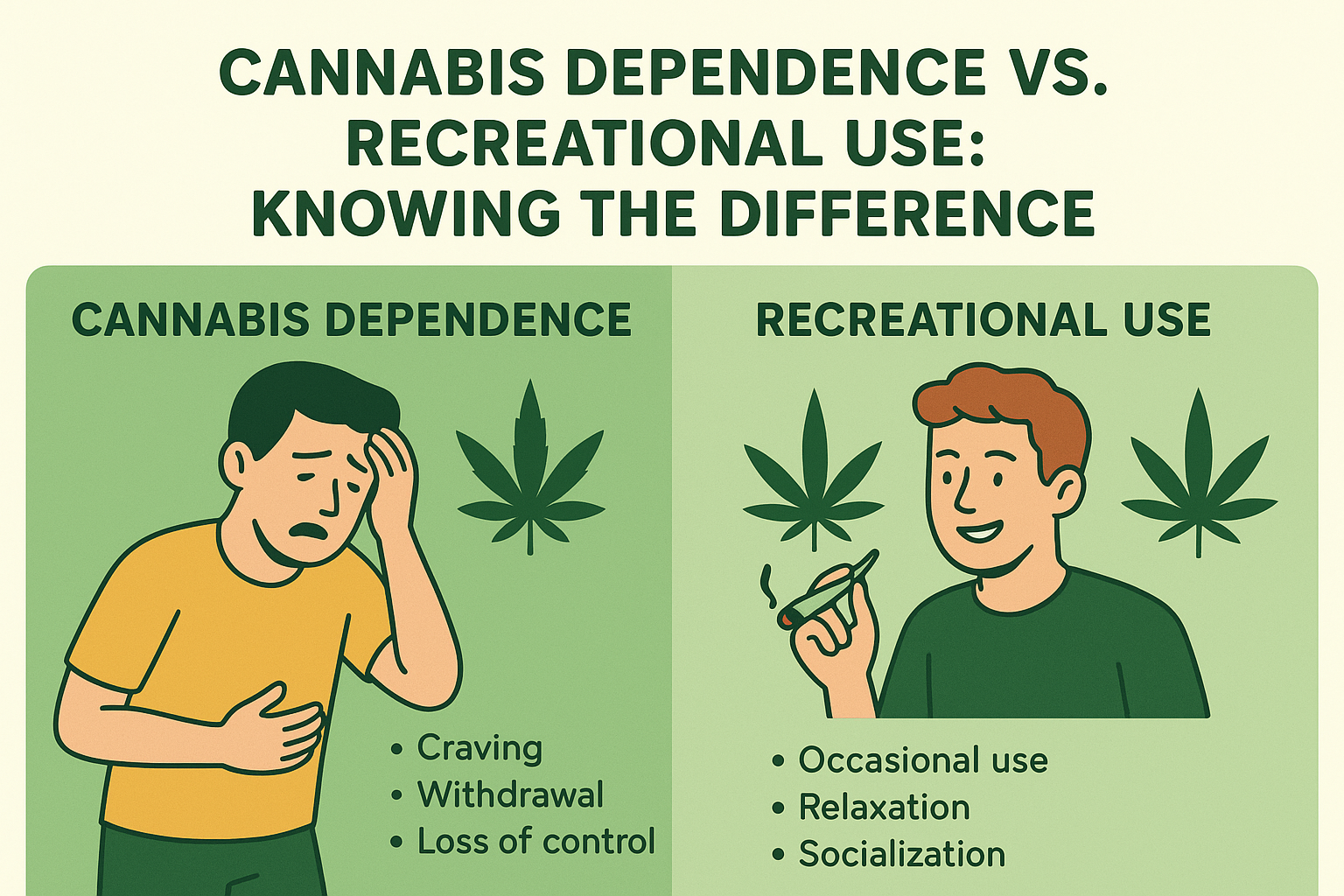 Read more about the article Cannabis Dependence vs. Recreational: 5 Shocking Differences