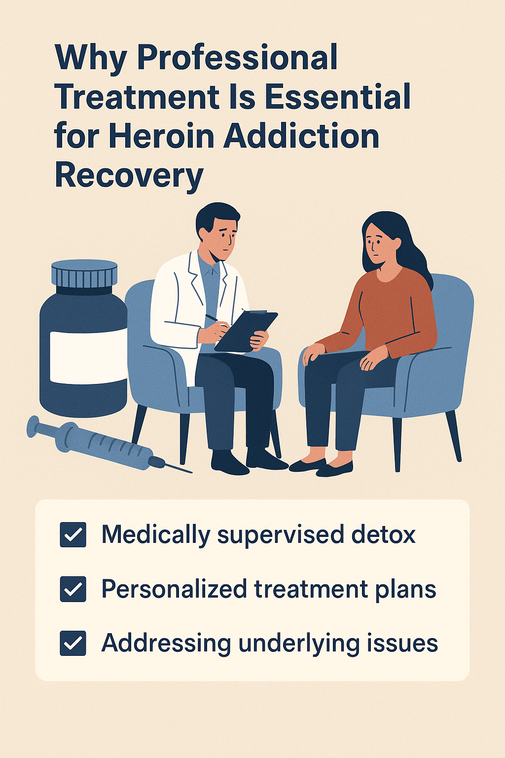 Read more about the article Why Professional Treatment Is Essential for Heroin Addiction Recovery – Best Ladies Rehab Centre in Lahore, Pakistan