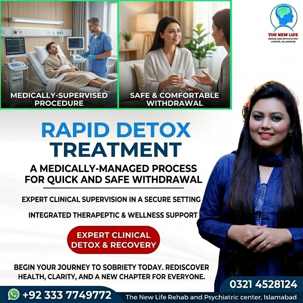 Read more about the article Rapid Detox Treatment in Islamabad, Pakistan: Understanding Safe Detoxification