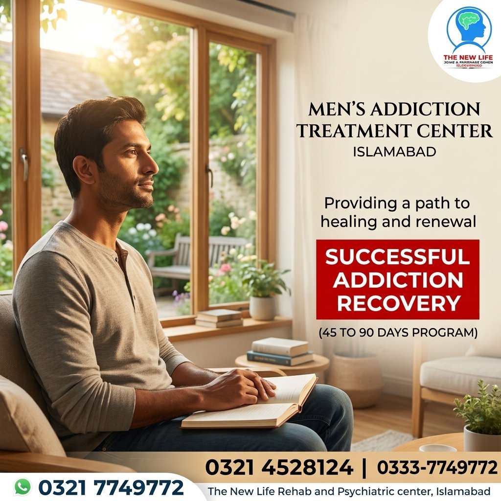 Read more about the article Men’s Addiction Treatment Center in Islamabad: Treatment, Recovery and Support